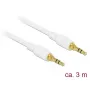Audio kaabel DeLOCK 85552 3 m 3,5 mm valge