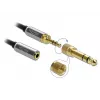 Audio pikenduskaabel DELOCK 85832 3,5 mm isane 3,5 mm emasele, 2 m, kullatud kontaktidega, AWG 28, must