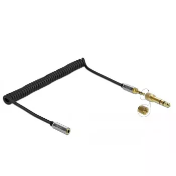 Audio pikenduskaabel DELOCK 85832 3,5 mm isane 3,5 mm emasele, 2 m, kullatud kontaktidega, AWG 28, must