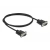 Jadaühenduskaabel DeLOCK 86573 Must 1m RS-232 Sub-D9