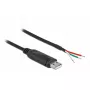 Adapterkaabel USB 2.0 Type-A kuni Serial RS-232 2m DeLOCK 90428
