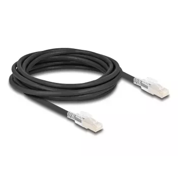 Võrgukaabel DELOCK 80258 Cat6a S/FTP (S-STP) RJ-45 kuni RJ-45 5 m Must