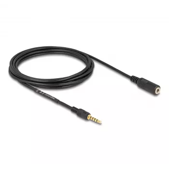 Audio Kaabel DeLOCK 85733 3m 3.5mm Isane Emane Must Kullatud