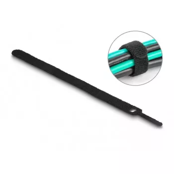 Takja-kinnitusega kaabliside DeLOCK 19011 200x12mm must 10 tk