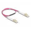 Optiline fiiberkaabel DeLOCK LC Duplex – LC Duplex OM4 0,5 m