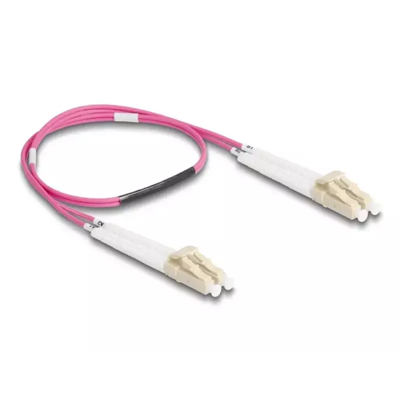 Optiline fiiberkaabel DeLOCK LC Duplex – LC Duplex OM4 0,5 m