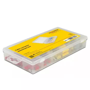 Juhtmepistikute komplekt DELOCK 86513 — isoleeritud elektripistikud, 170 tk, sinine/punane/kollane