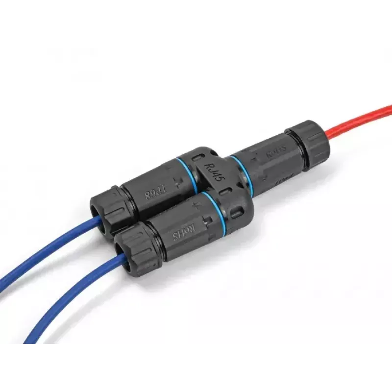 DeLOCK kaablipistik RJ45 pesa 2 x RJ45 pesa Cat.6A veekindel
