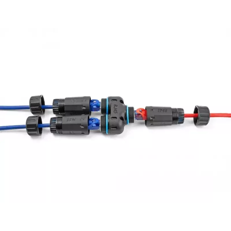 DeLOCK kaablipistik RJ45 pesa 2 x RJ45 pesa Cat.6A veekindel