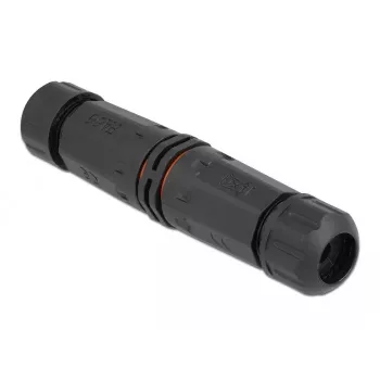 Elektrijuhtme pistik DELOCK 86913 sirge 85–260 V must 25×114 mm