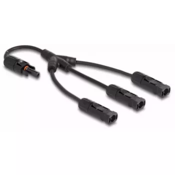 Jaoturkaabel DeLOCK DL4 päikesejaoturkaabel 1 x emane kuni 3 x isane 35 cm must