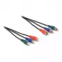DeLOCK RCA RGB pikenduskaabel 3 x isane kuni 3 x emane 1 m