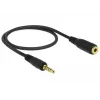 Helikaabel DeLOCK 85700 0.5m 3.5mm Must