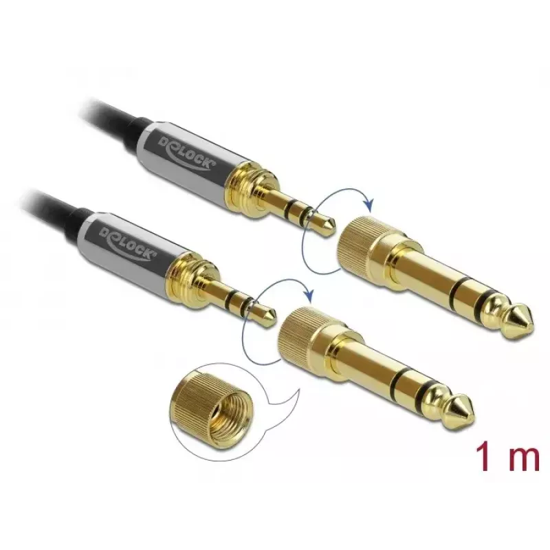 Audio kaabel DeLOCK 85785 1m 3.5mm Must hall