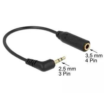 Audio kaabel DeLOCK 0,17 m 2,5 mm / 3,5 mm
