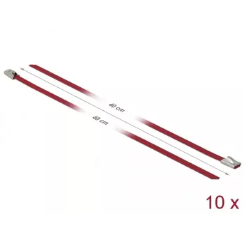 Kaabliside DeLOCK 18779 Teras Punane 400mm 10 tk