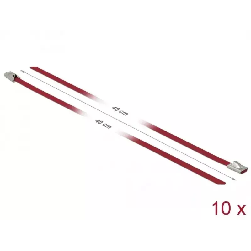 Kaabliside DeLOCK 18779 Teras Punane 400mm 10 tk
