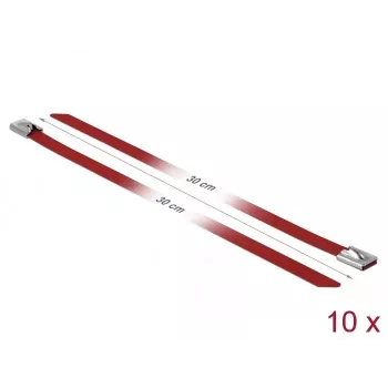 Kaabliside DeLOCK 18782 Teras Punane 300mm 10 tk
