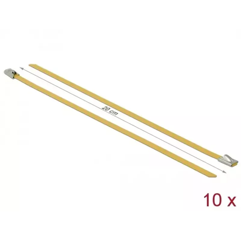 Kaabliside DeLOCK 18785 Teras Kollane 200mm 10 tk