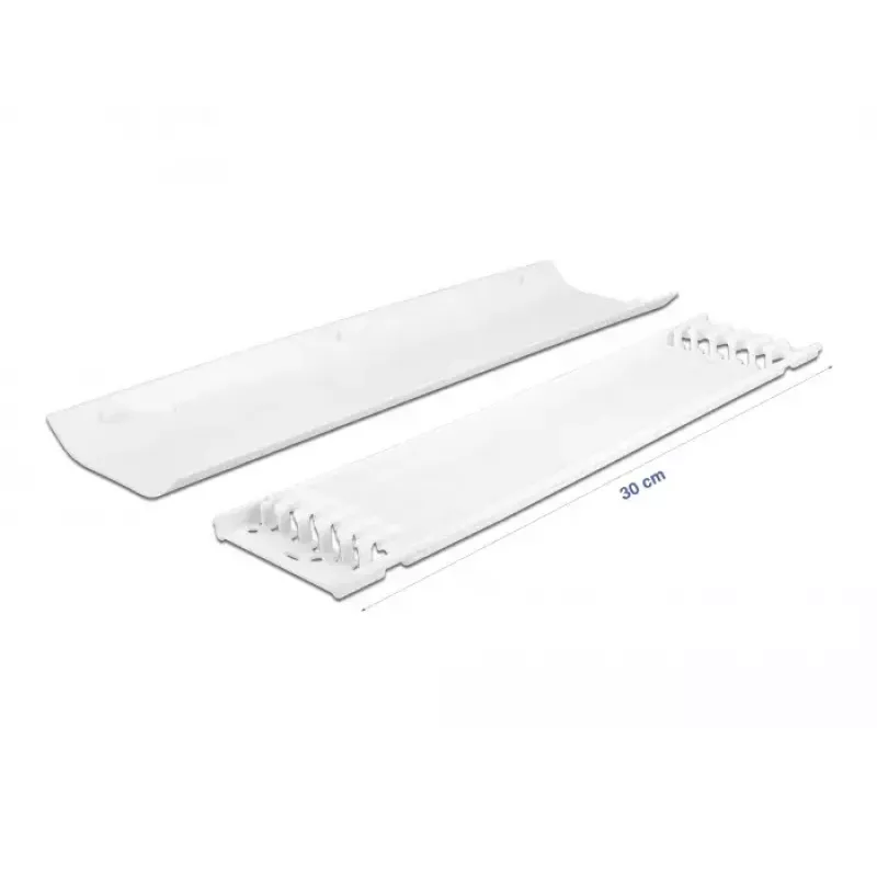 Kaablikanal DELOCK 20886, polüpropüleen, valge, 300 × 85 × 10 mm, 2 tk