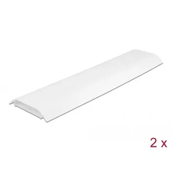 Kaablikanal DELOCK 20886, polüpropüleen, valge, 300 × 85 × 10 mm, 2 tk