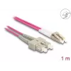 DeLOCK fiiberoptiline kaabel LC Duplex SC Duplex OM4 1 m