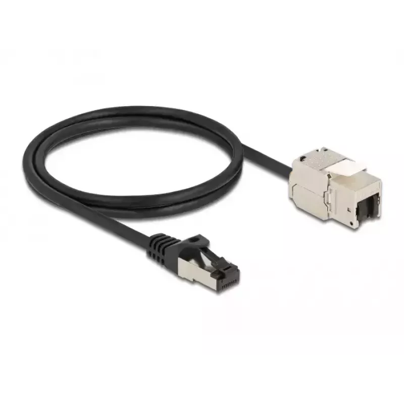 Kaabel RJ45 pistik kuni Keystone moodul RJ45 pesa DeLOCK 87027