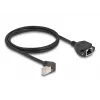 DeLOCK võrgupikenduskaabel S/FTP RJ45 90° nurgaga RJ45-le Cat.6A 1 m must