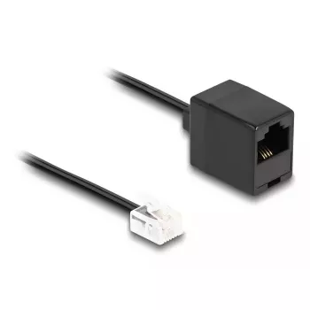 DeLOCK telefonikaabel RJ11 pistik RJ45 pesa külge must 5 m