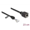 Võrgukaabel DeLOCK 88006 RJ45 emane pistik tihvtpäisele Cat5e 0.23m Must