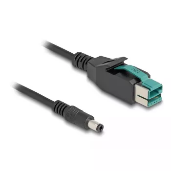 DeLOCK PoweredUSB-kaabel isane 12 V pistikuga DC 5,5 x 2,5 mm isane 3 m