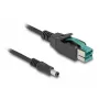 DeLOCK PoweredUSB-kaabel isane 12 V pistikuga DC 5,5 x 2,5 mm isane 3 m