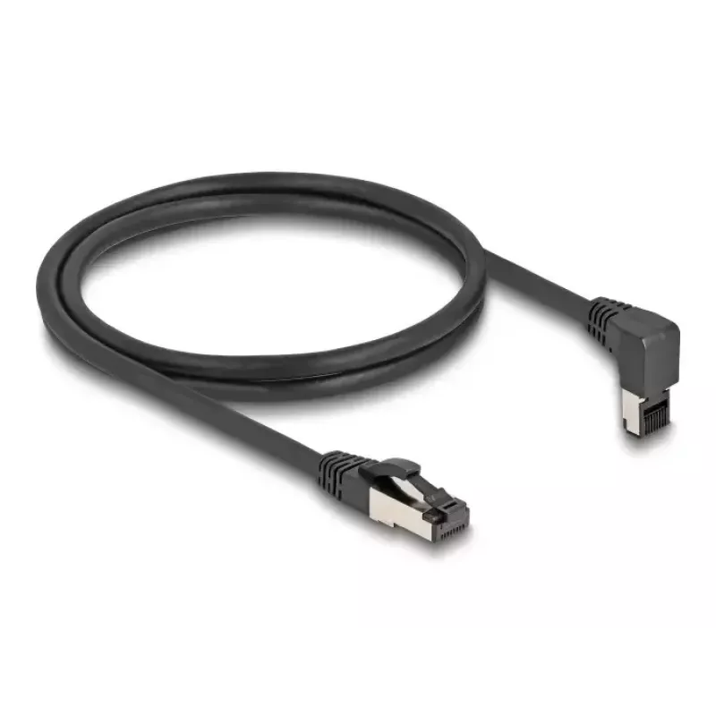 Võrgukaabel DeLOCK RJ45 Cat.8.1 90° 3 m Must