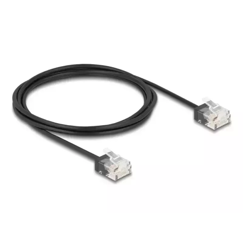 Võrgukaabel DeLOCK RJ45 Cat.6 UTP üliõhuke 2m must