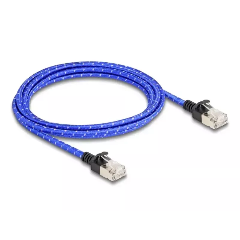 Võrgukaabel DeLOCK RJ45 2m Cat6A U/FTP sinine