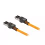 Võrgukaabel DeLOCK RJ45 isejälgiv Cat.6A 1m oranž
