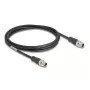 Võrgukaabel DeLOCK M12 Kaabel X-kodeeritud 8 pin isane-isane Cat5e 2 m Must