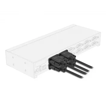 DeLOCK 86824 Jadakaabel Must 2 m DB-9