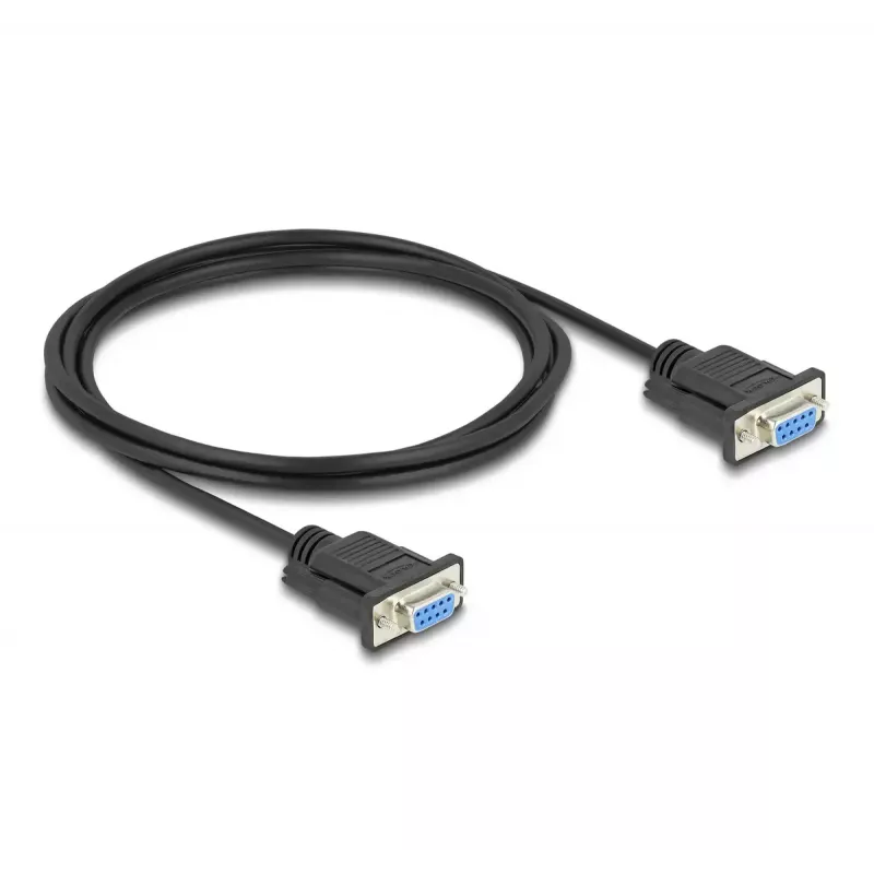 DeLOCK 86824 Jadakaabel Must 2 m DB-9