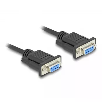DeLOCK 86824 Jadakaabel Must 2 m DB-9