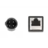 võrgukaabel DeLOCK M12 kaabel D-coded 4 pin male to RJ45 female Cat5e 0.5m Must