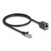 Võrgukaabel DeLOCK 88052 RJ-45 Cat6a 0,5 m Must