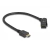 DeLOCK HDMI paneeli läbiviik 45° nurga all emane HDMI-pistik isasele HDMI-pistikule 30 cm kaabel 8K 60 Hz must