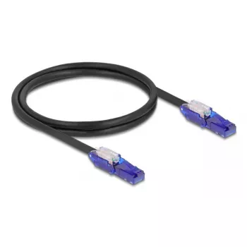 Võrgukaabel DeLOCK 80926 RJ-45 Cat6 1m Must Violetne
