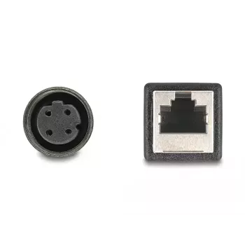 DeLOCK M12 adapterkaabel D-kodeeritud 4‑kontaktiline emane RJ45 emasele 50 cm
