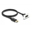 DeLOCK Easy 45 DisplayPort 8K 30 Hz moodul ühendusjuhtmega 22.5 x 45 mm