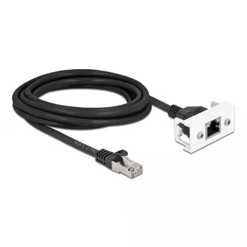 DeLOCK võrgupikenduskaabel Cat.6A 3m S/FTP RJ45 Must