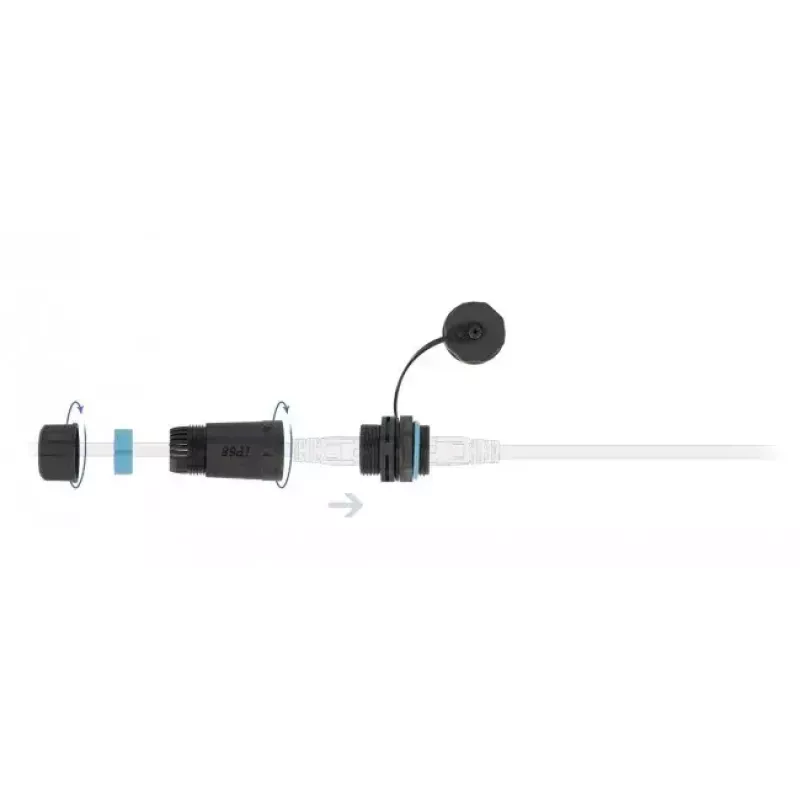 Võrgukaabel DeLOCK 86701 RJ45 to RJ45 Cat.6A Must