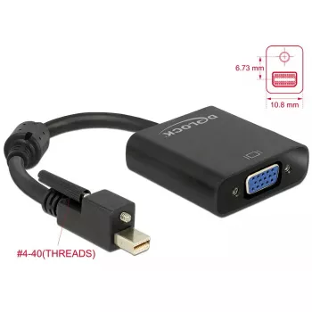 Video kaabli adapter DeLOCK 62641 Mini DisplayPort VGA-le 0,25 m