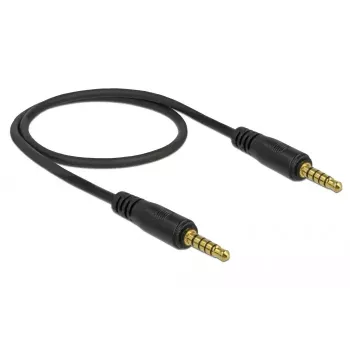 DeLOCK 85695 helikaabel 0,5 m 3,5 mm must